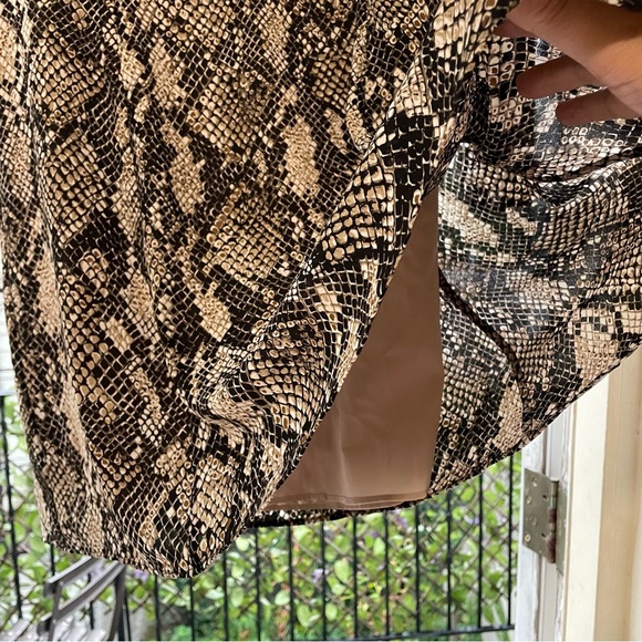 KAREN MILLEN Snake Print Mini Dress Size Small (US 8) - Picture 3 of 9
